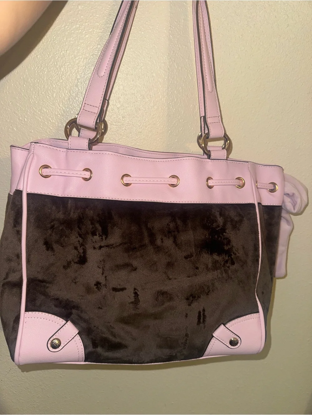 Juicy Couture Juicy Never dies Daydreamer Tote Chocolate Chiffon Pink NWOT